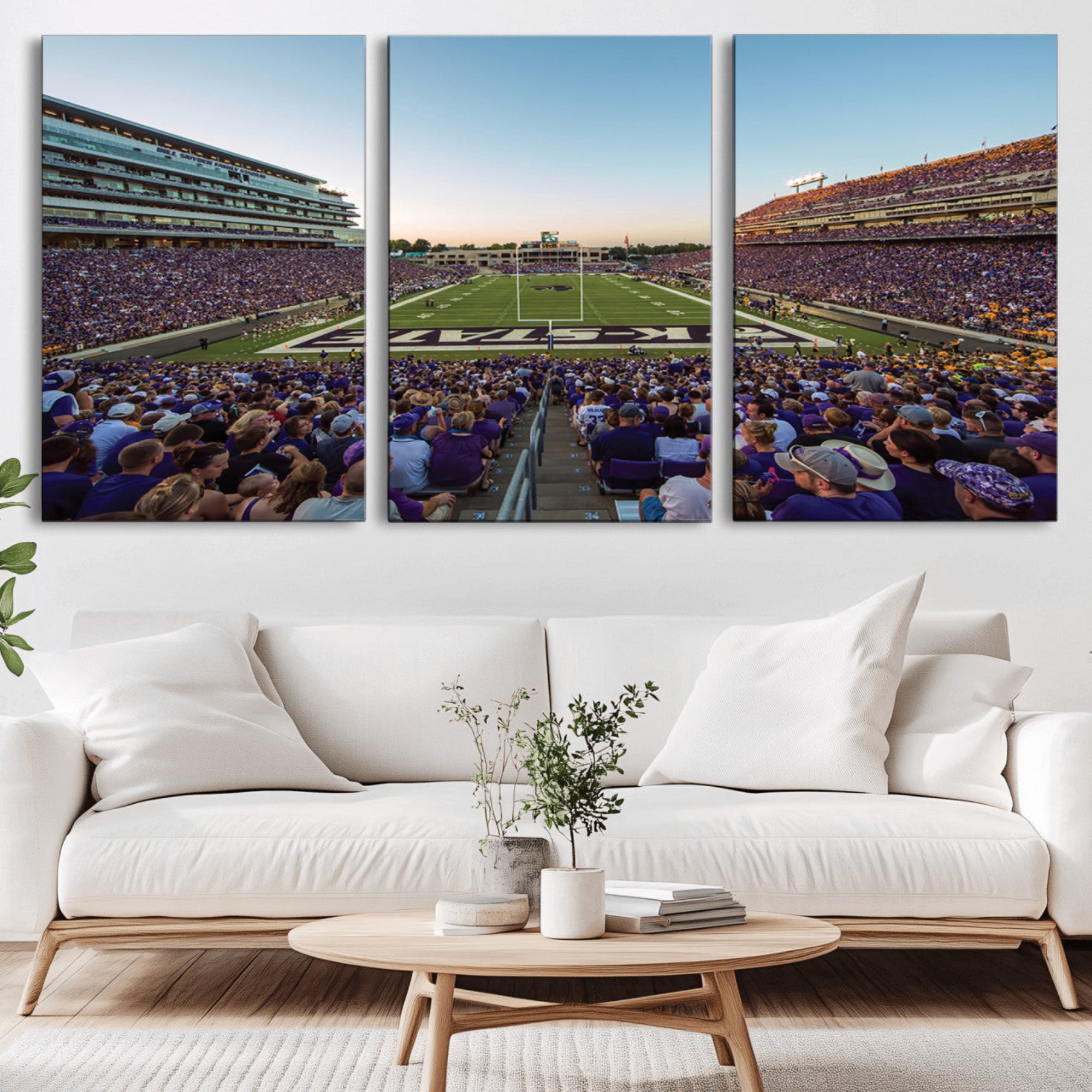 82792-MGV-CV-36X24-Kansas State University Wildcats Football Team Print - Manhattan Bill Snyder Family Football Stadium