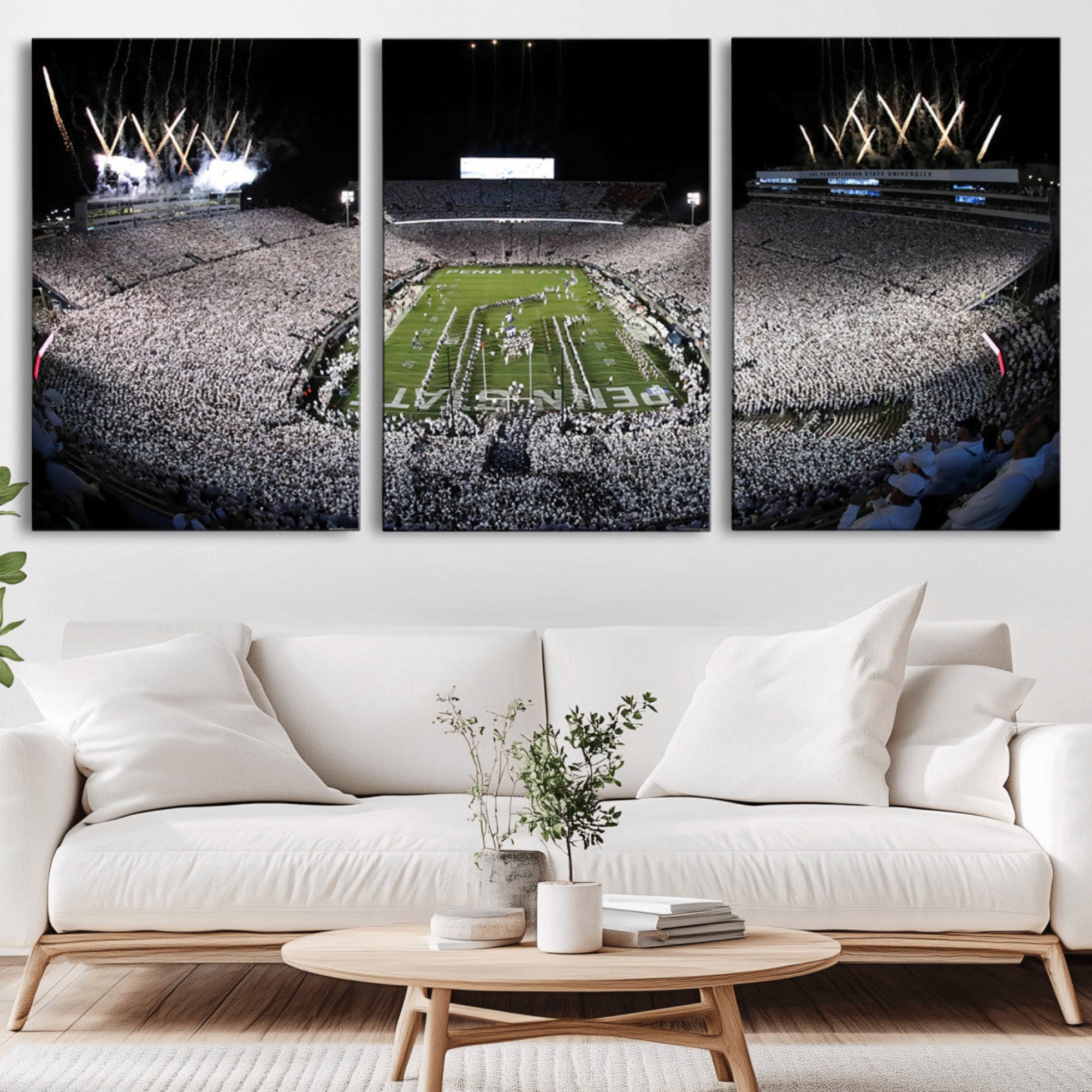 84537-MGV-CV-36X24-Penn State Beaver Stadium Canvas Wall Art - Nittany Lions Football Print
