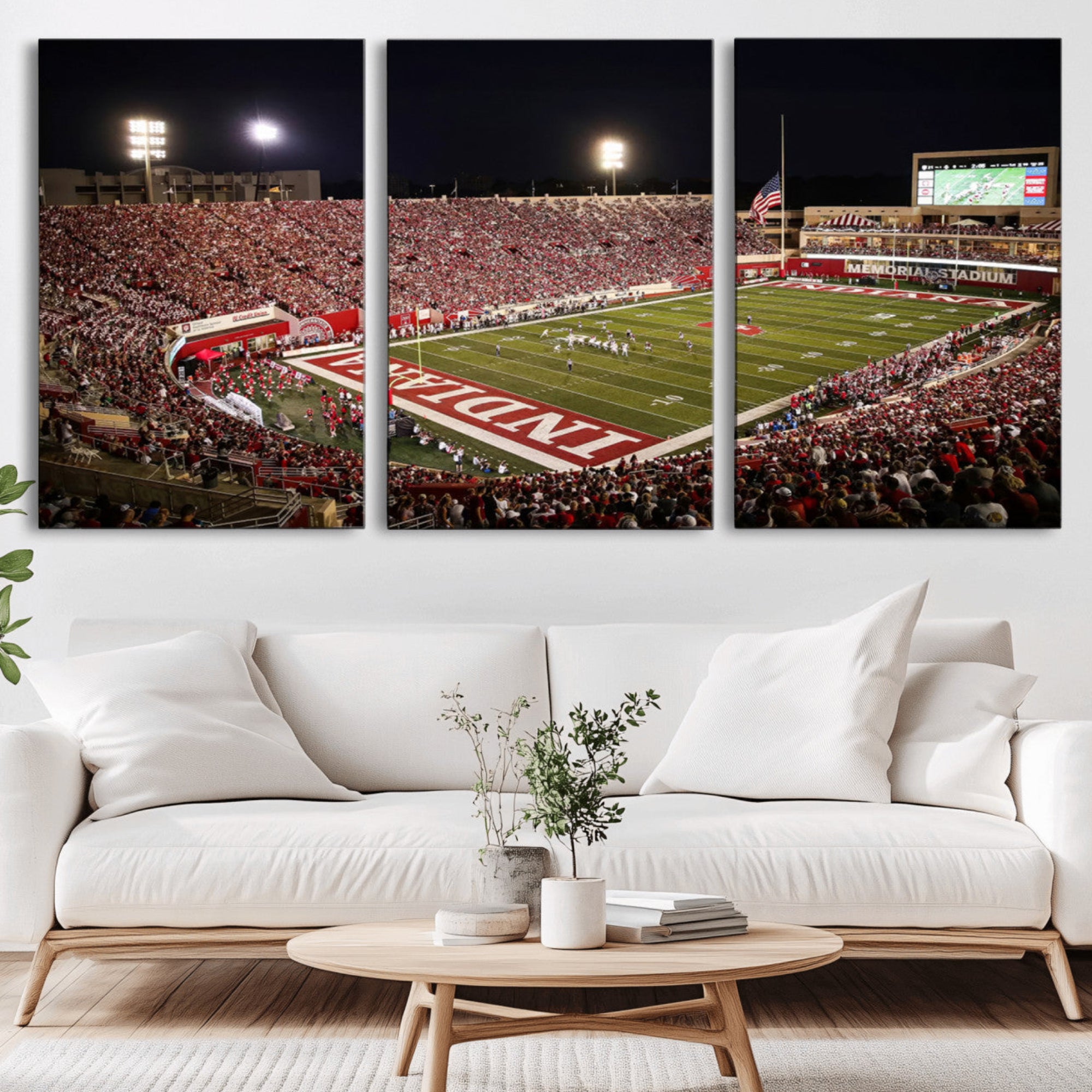 82748-MGV-CV-36X24-Indiana University Hoosiers Football Team Print Canvas