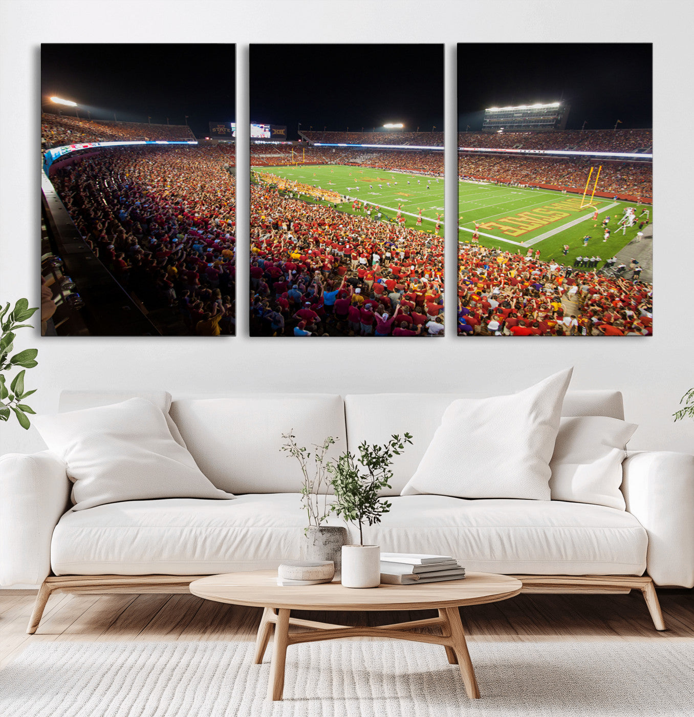 -Iowa State University Cyclones Canvas Print, Football Team Print - Ames Jack Trice Stadium Wall Art