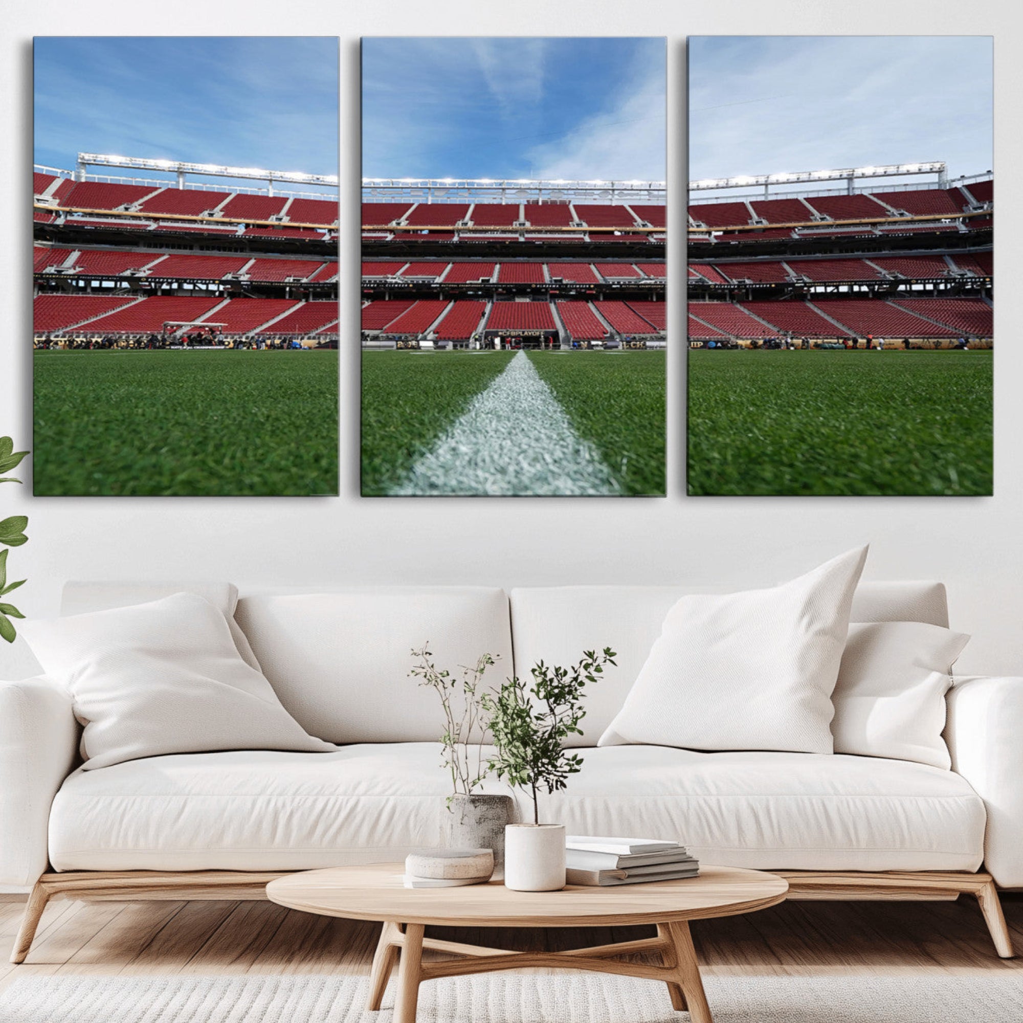 83238-MGV-CV-36X24-University of Tulsa Golden Hurricane Football Team Print - Tulsa H.A. Chapman Stadium Wall Art