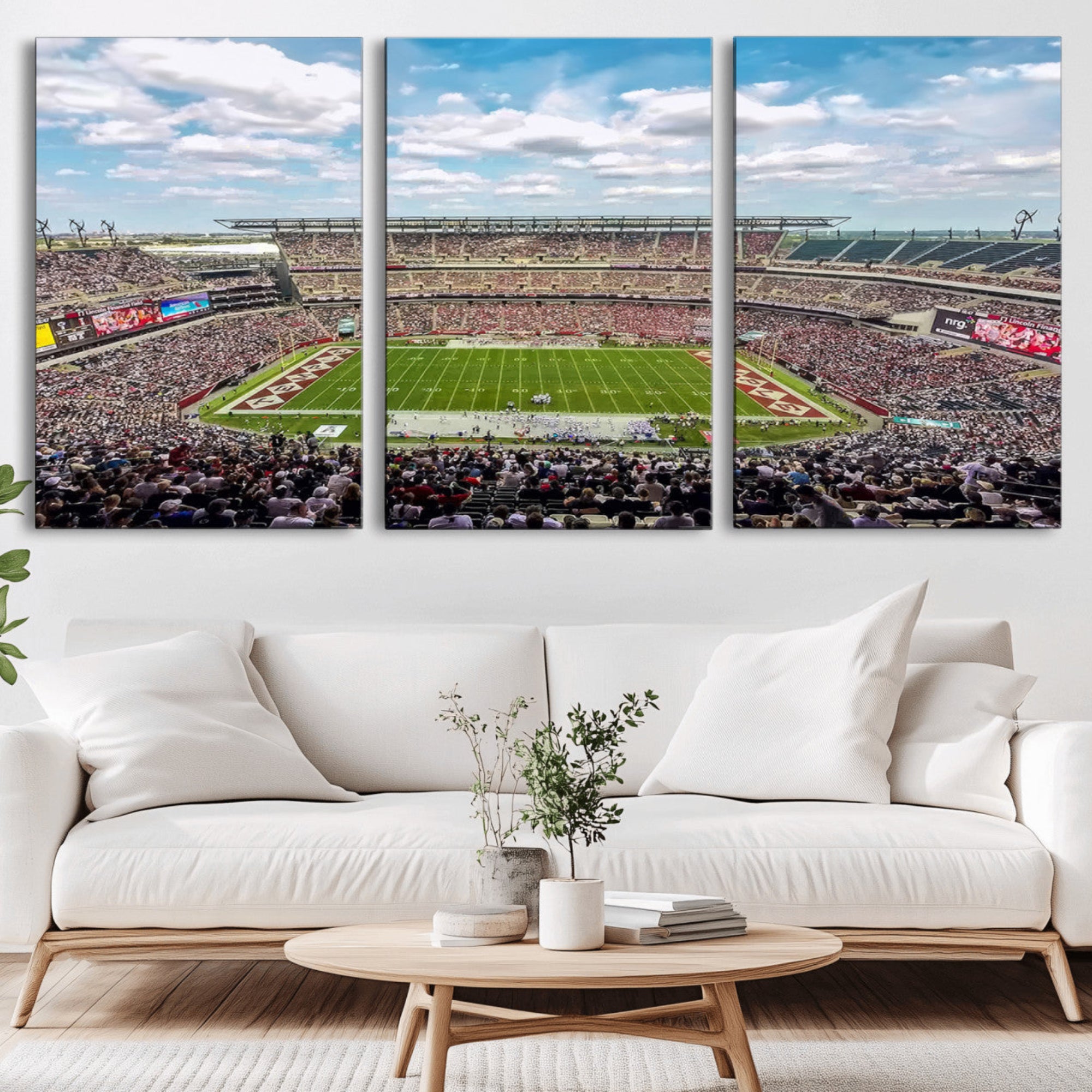 29243-MGV-CV-36X24-The Temple University Owls Athletics Team Print - Philadelphia Lincoln Financial Field Stadium Wall
