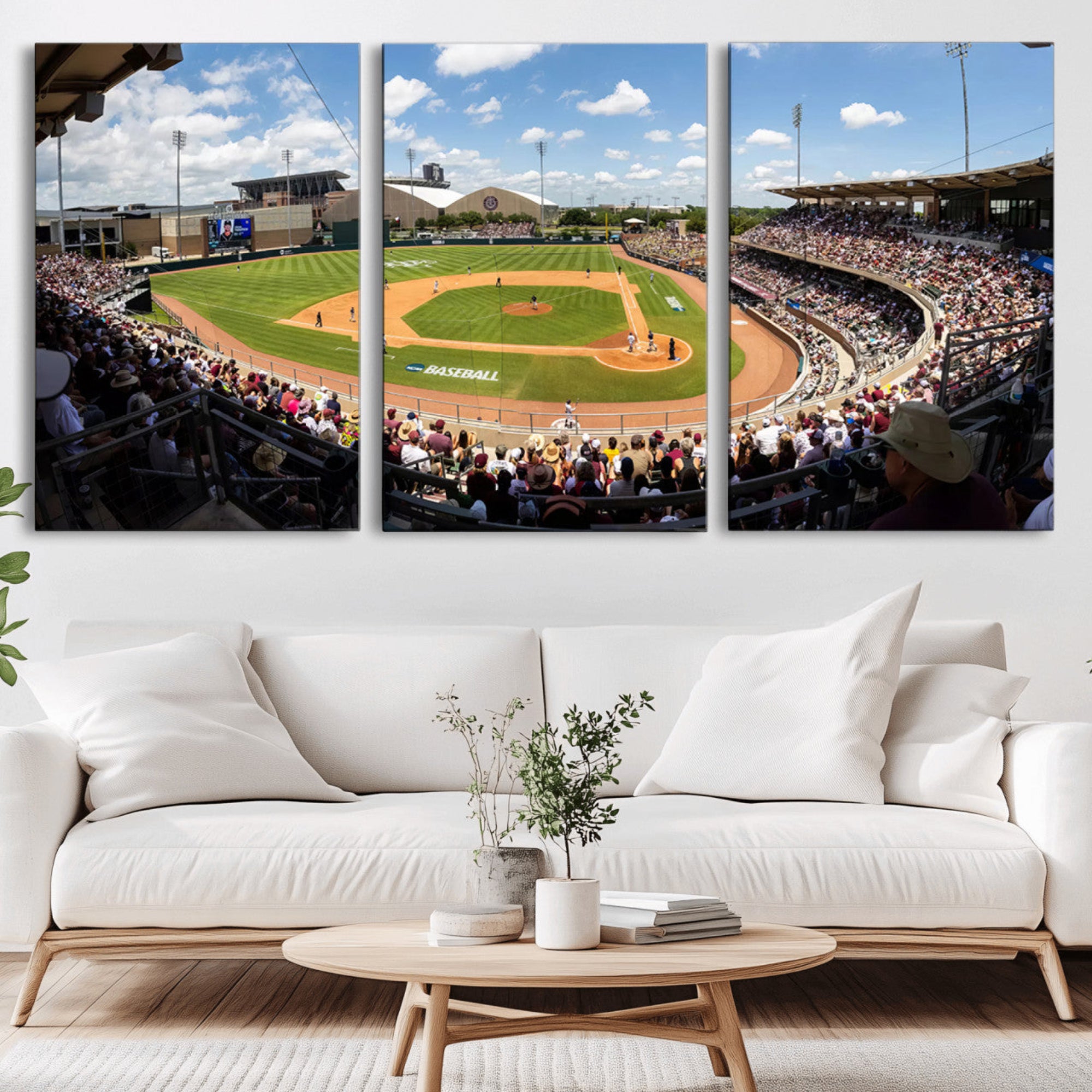 80409-MGV-CV-36X24-The Texas A&M University Aggies Athletics Team Print - College Station Kyle Field Wall Art Canvas