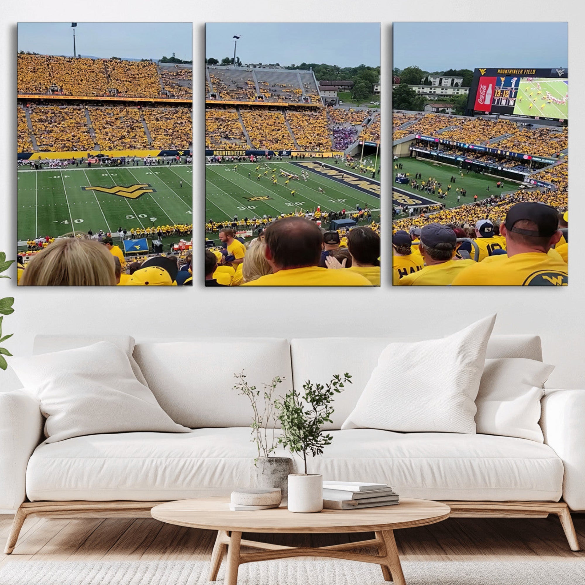 18056-MGV-CV-36X24-Puskar Stadium Canvas Print Wall Art - Morgantown Print - West Virginia University Mountaineers