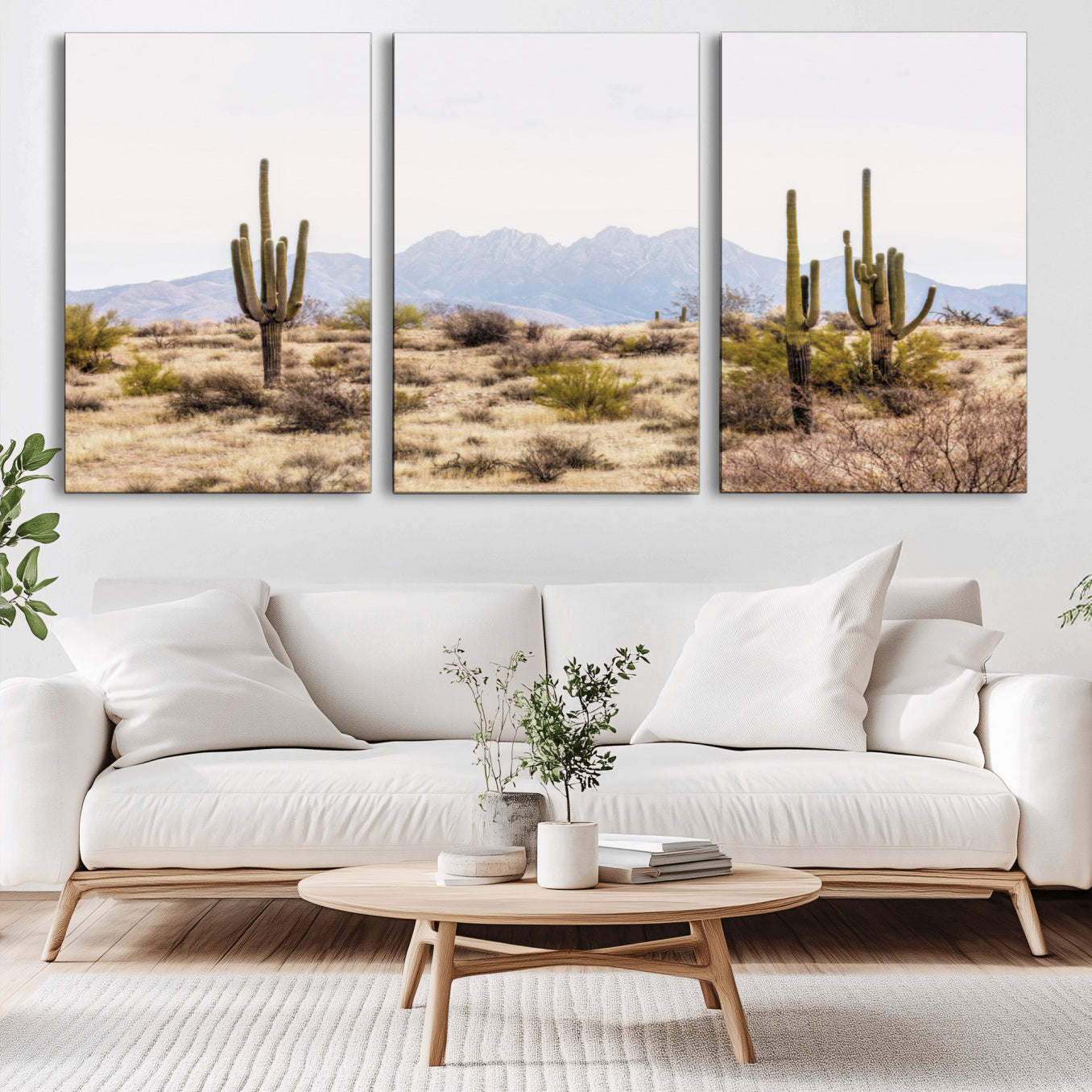 97436-MGV-CV-36X24-Arizona Desert Wall Art Print | Arizona Desert Canvas Print with Saguaro Cacti | Southwestern