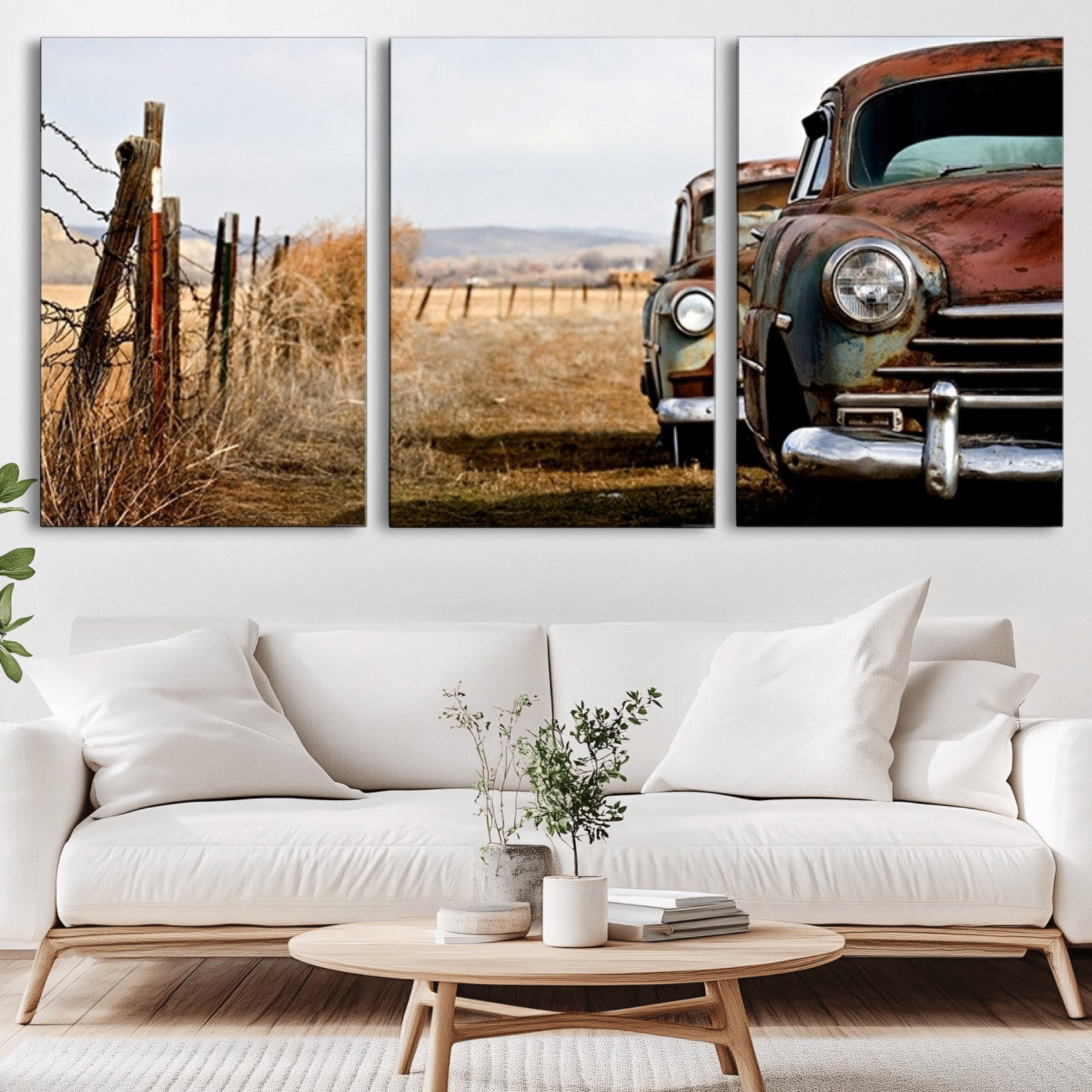33308-MGV-CV-36X24-Classic Cars Vintage Wall Art Canvas Print
