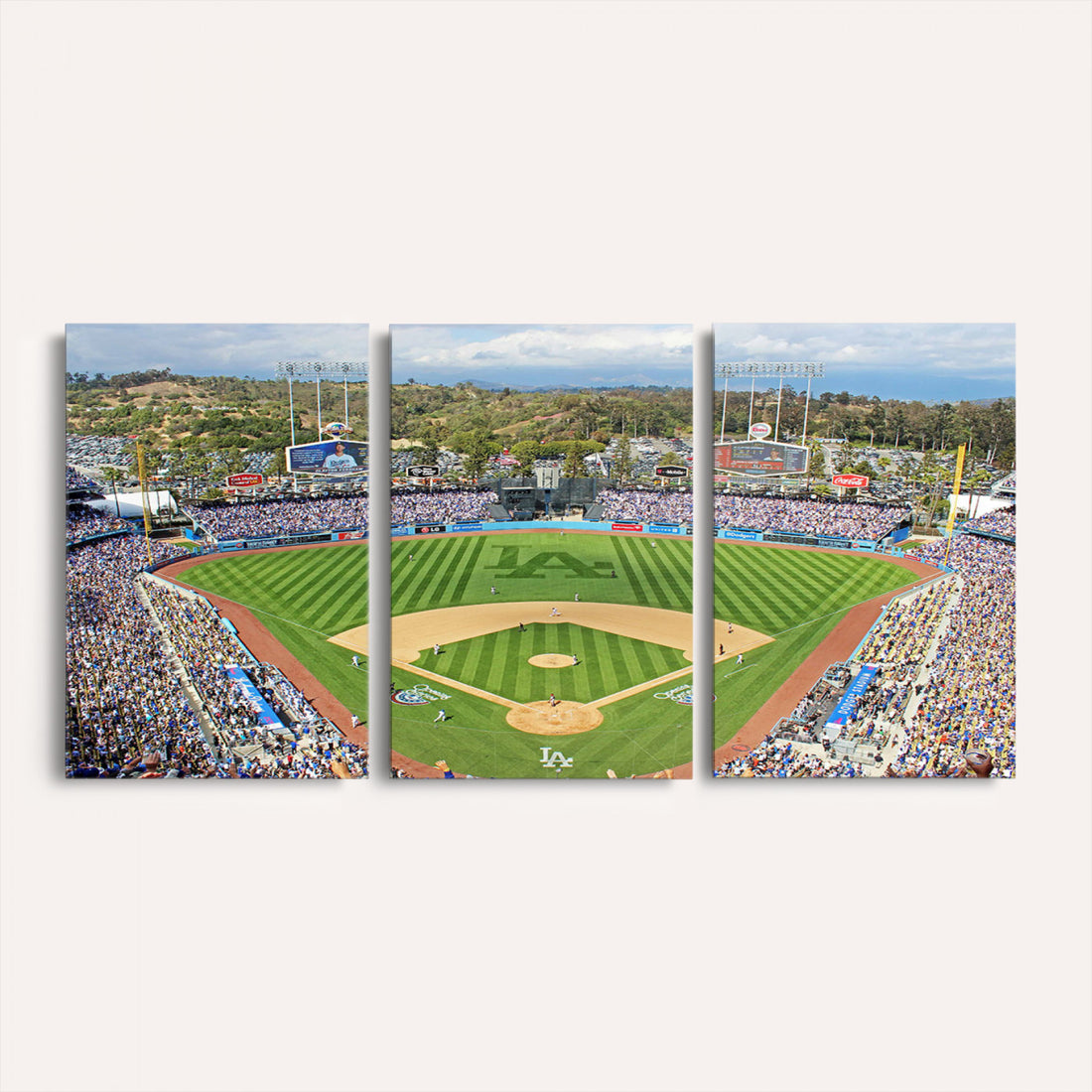 Citi Field Wall Art Print | 3-Panel New York Mets Baseball Stadium Canvas Print