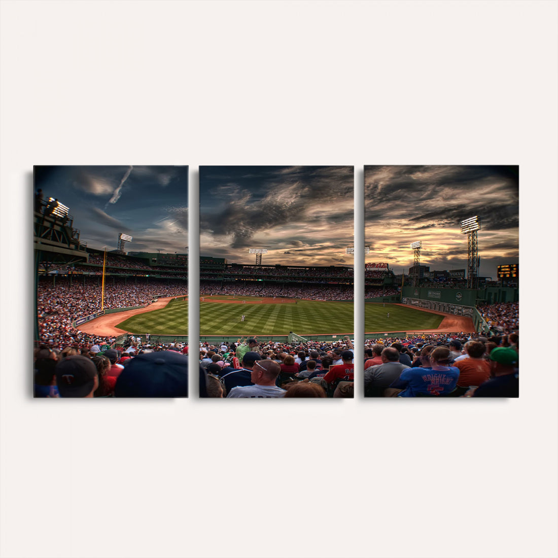 Boston Red Sox Baseball Team Print, Massachusetts Fenway Park Stadium Wall Art Canvas Print