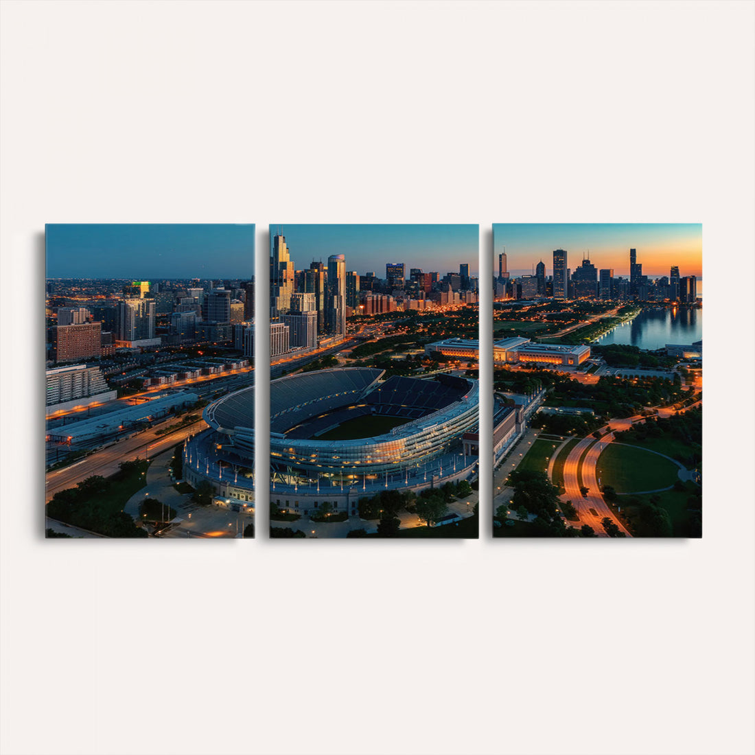 Chicago Bears Soldiers Field Wall Art Canvas Print