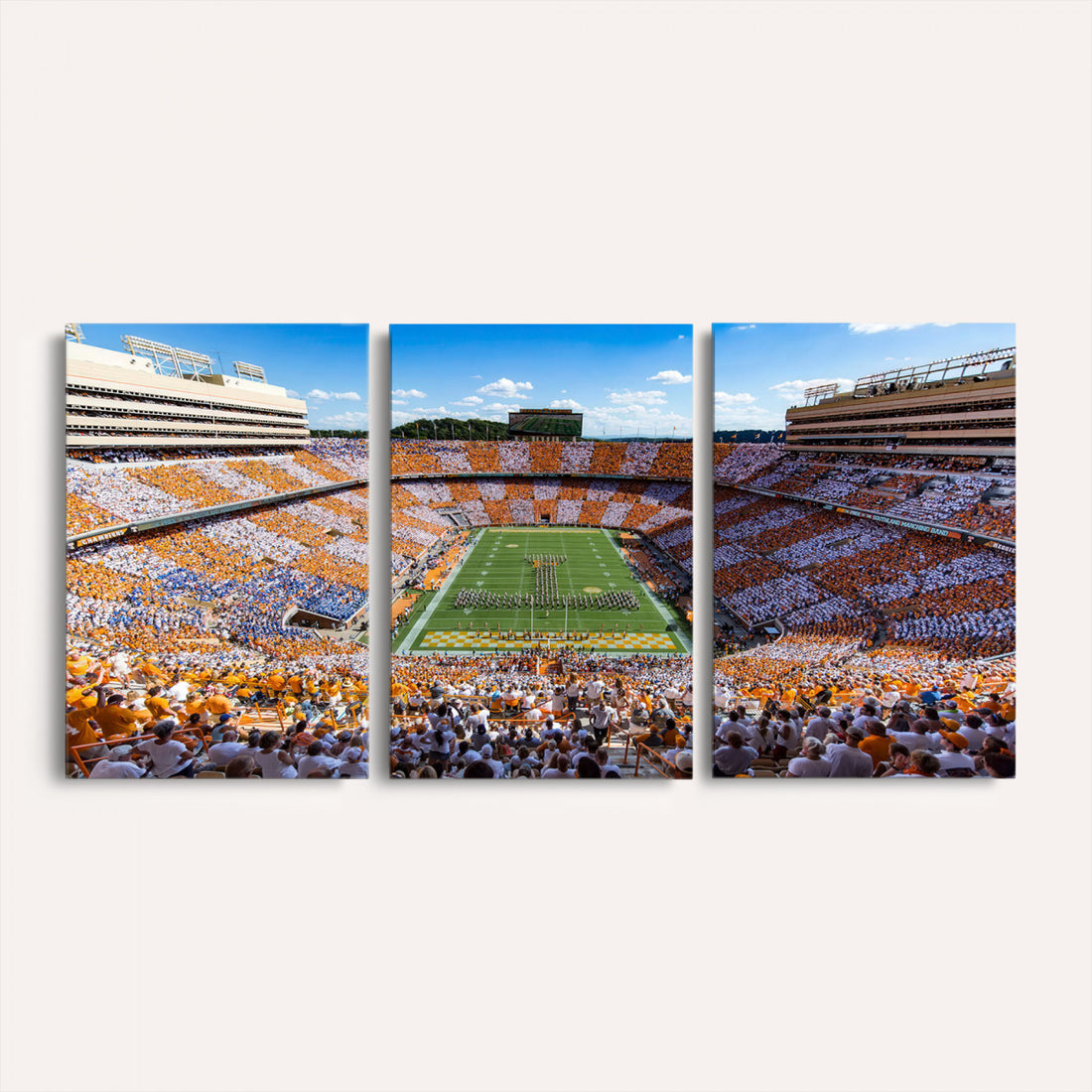 Tennessee Neyland Stadium Wall Art, Sports Arena Canvas, Framed and Ready to Hang
