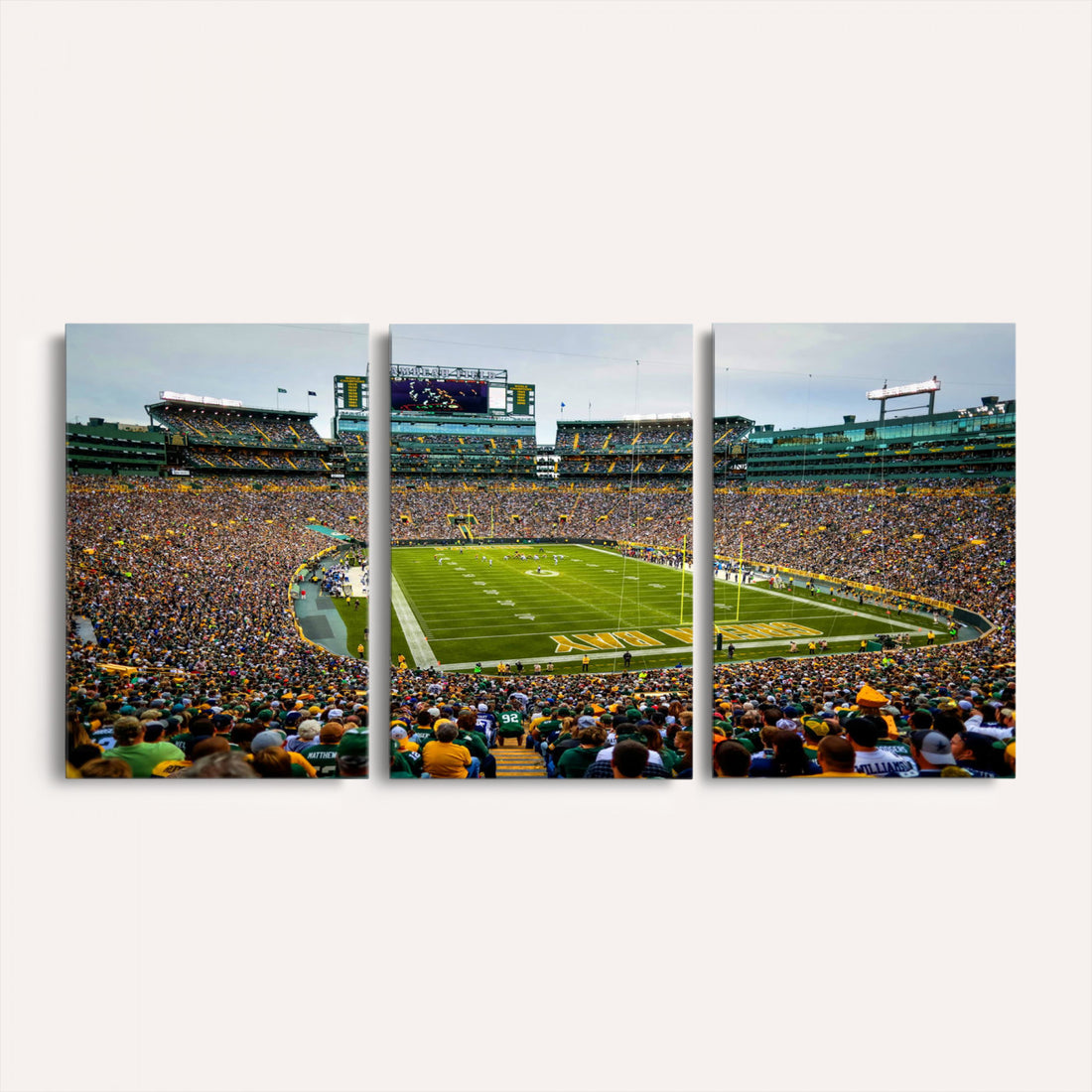 Green Bay Packers Lambeau Field Stadium Wall Art Canvas Print