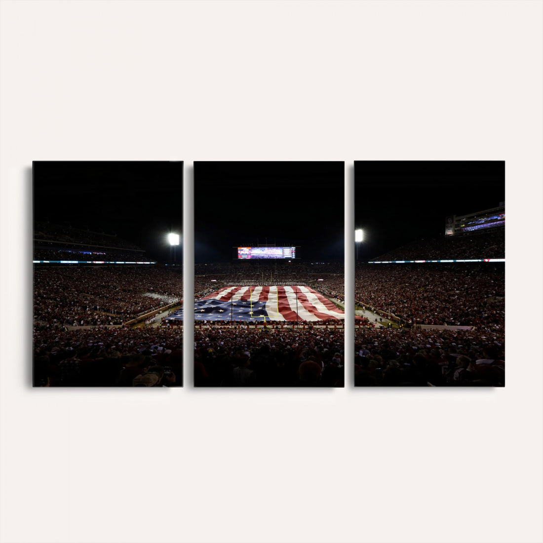 Oklahoma Memorial Stadium Wall Art Canvas Print, Oklahoma
