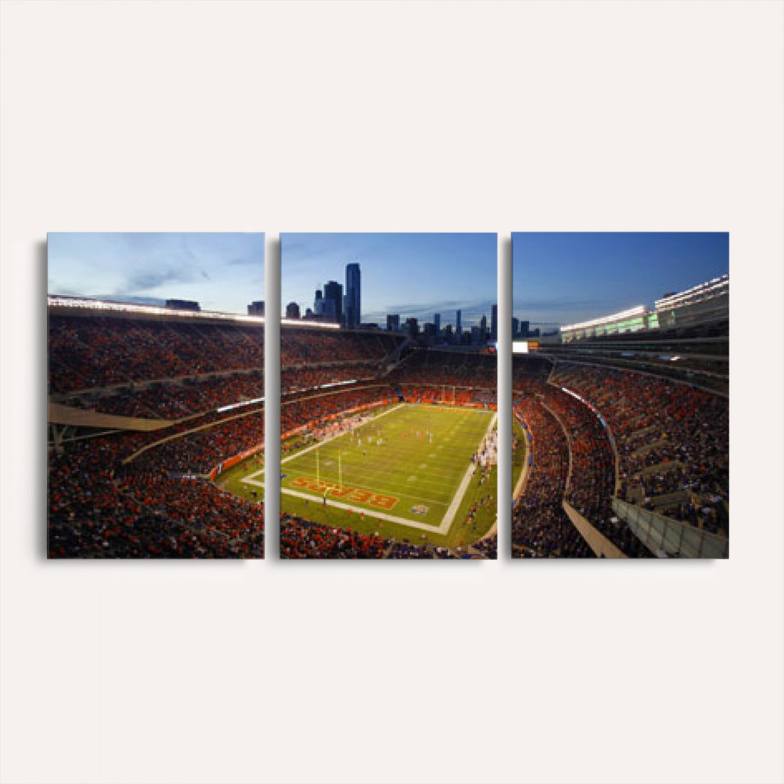 Chicago Bears Soldier Field Canvas Wall Art, NFL Stadium Panorama