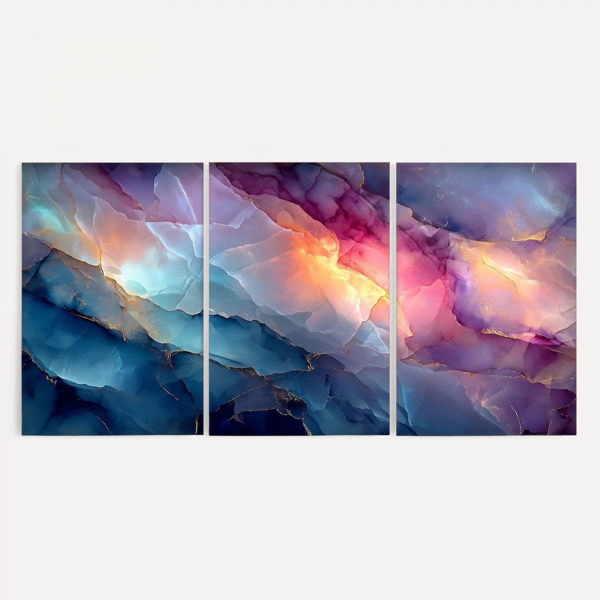 28163849-MGV-CV-36X24 - Colorful Abstract Canvas Wall Art Print, Vibrant Popup Color Art Print