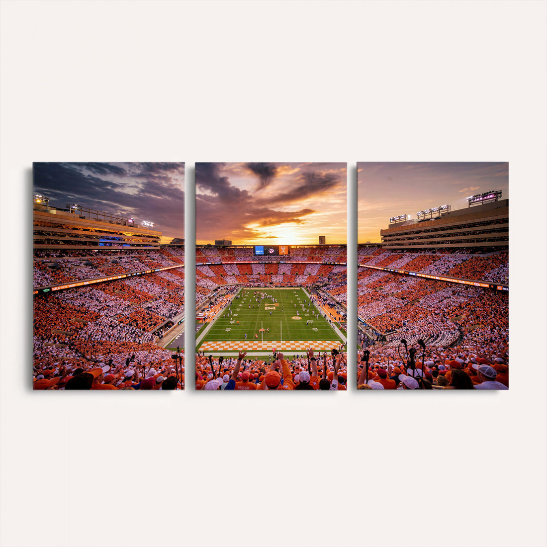 Oversize Neyland Stadium Wall Art Print, Tennessee Volunteers Stadium Canvas for Finished Basement