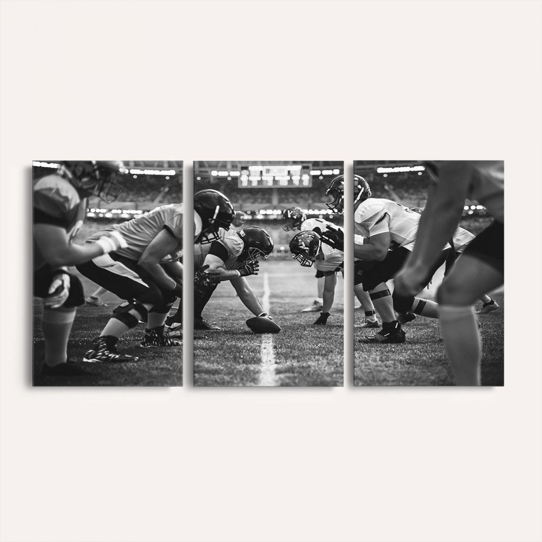 American Football Wall Art Canvas Print Framed Stadium Sport