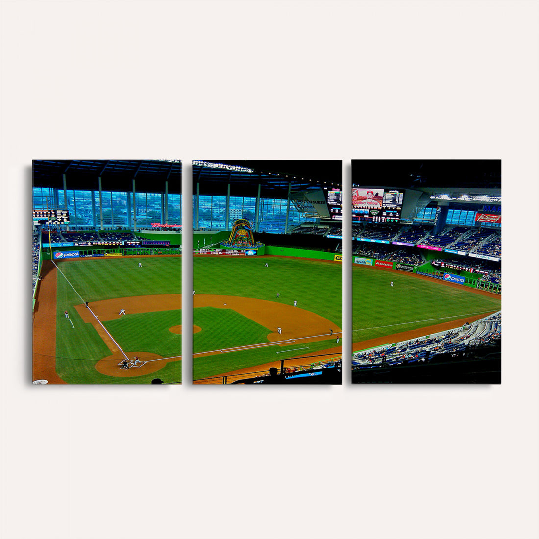 Miami Marlins Baseball Team Print, Miami LoanDepot Park