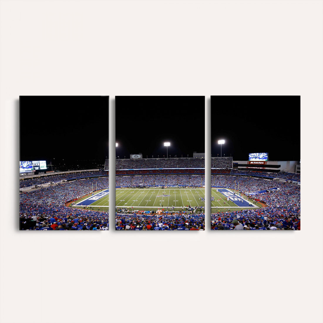 Buffalo Bills Wall Art, Buffalo Bills Stadium Canvas Print for Sports Decor