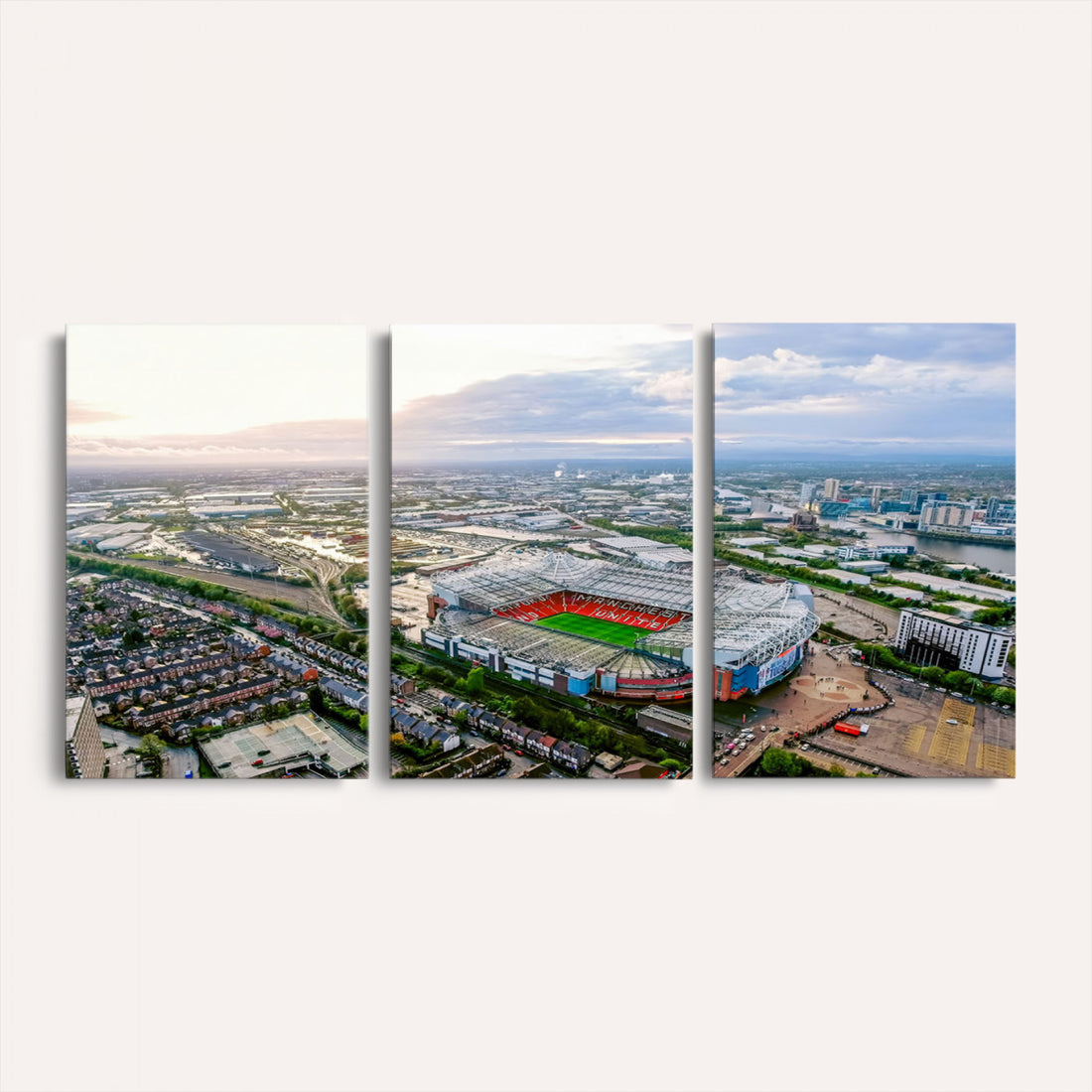 Old Trafford Manchester United Stadium Wall Art Canvas Print