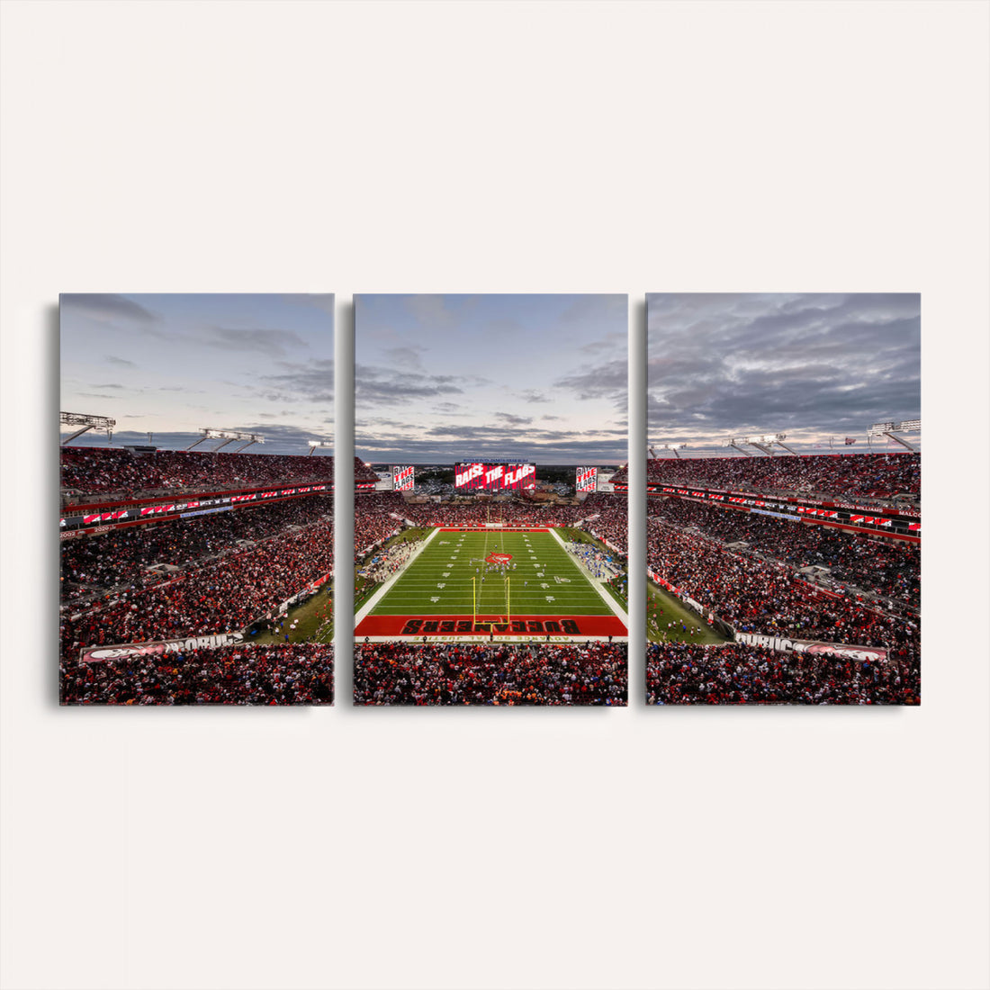 Florida Tampa Raymond James Stadium Wall Art Canvas Print