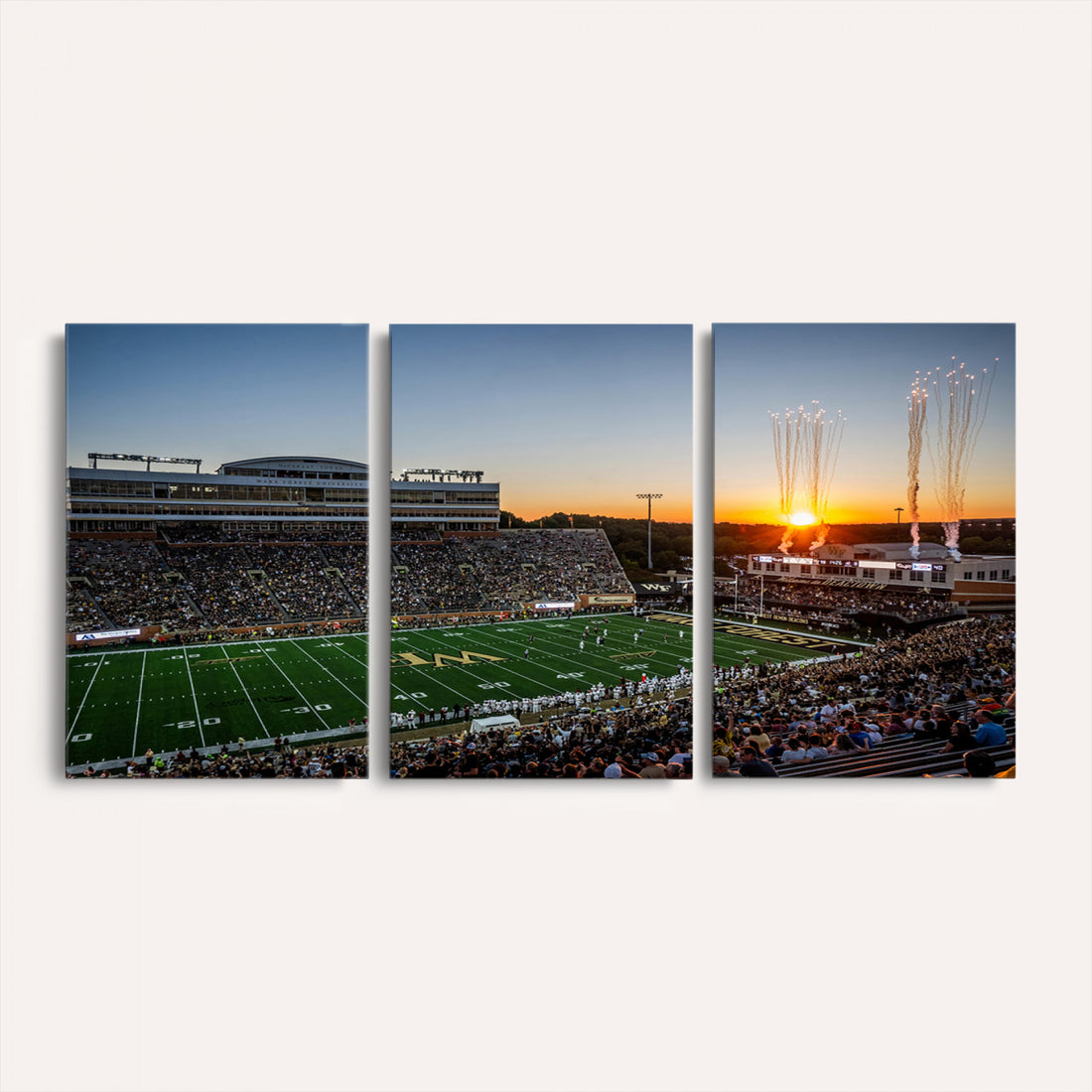 Demon Deacons Football Team Print Canvas, Winston-Salem