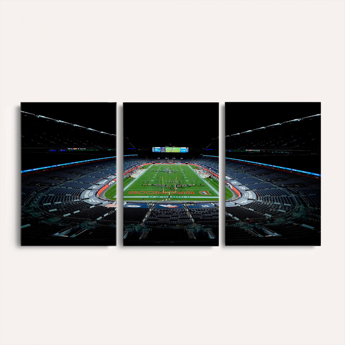 Denver Broncos Football Team Print Canvas, Denver Empower Field at Mile High