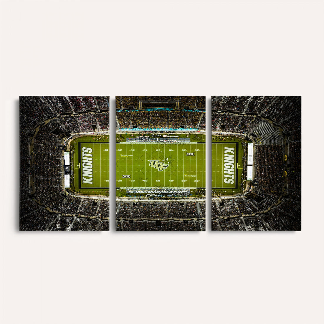 UCF Knights Football Team Print, Orlando FBC Mortgage Stadium, Home Bar Wall Decor