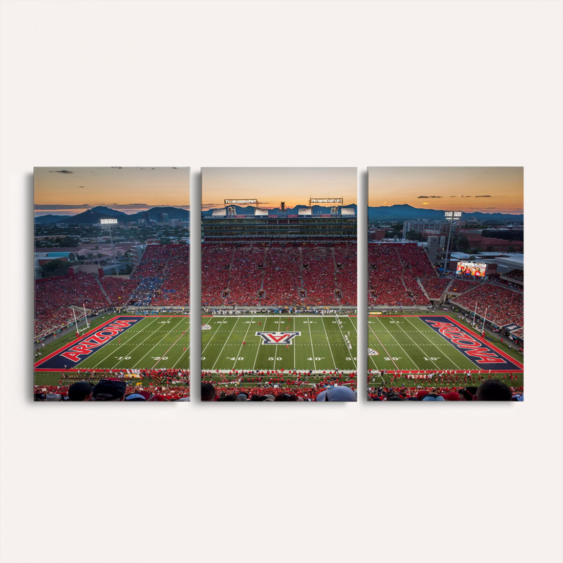 Arizona Wildcats Football Team Print, Tucson Arizona, Framed and Ready to Hang