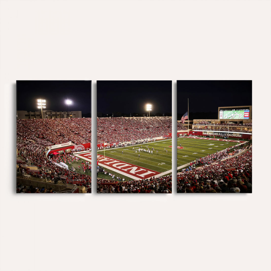 Indiana University Hoosiers Football Team Print Canvas