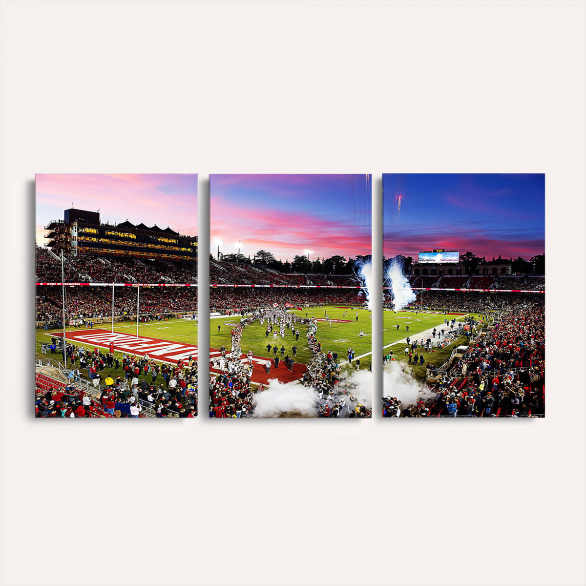 25557-PAN-FL-20X10 - Stanford University Cardinal Football Team Print - Stanford Stadium Wall Art Canvas Print
