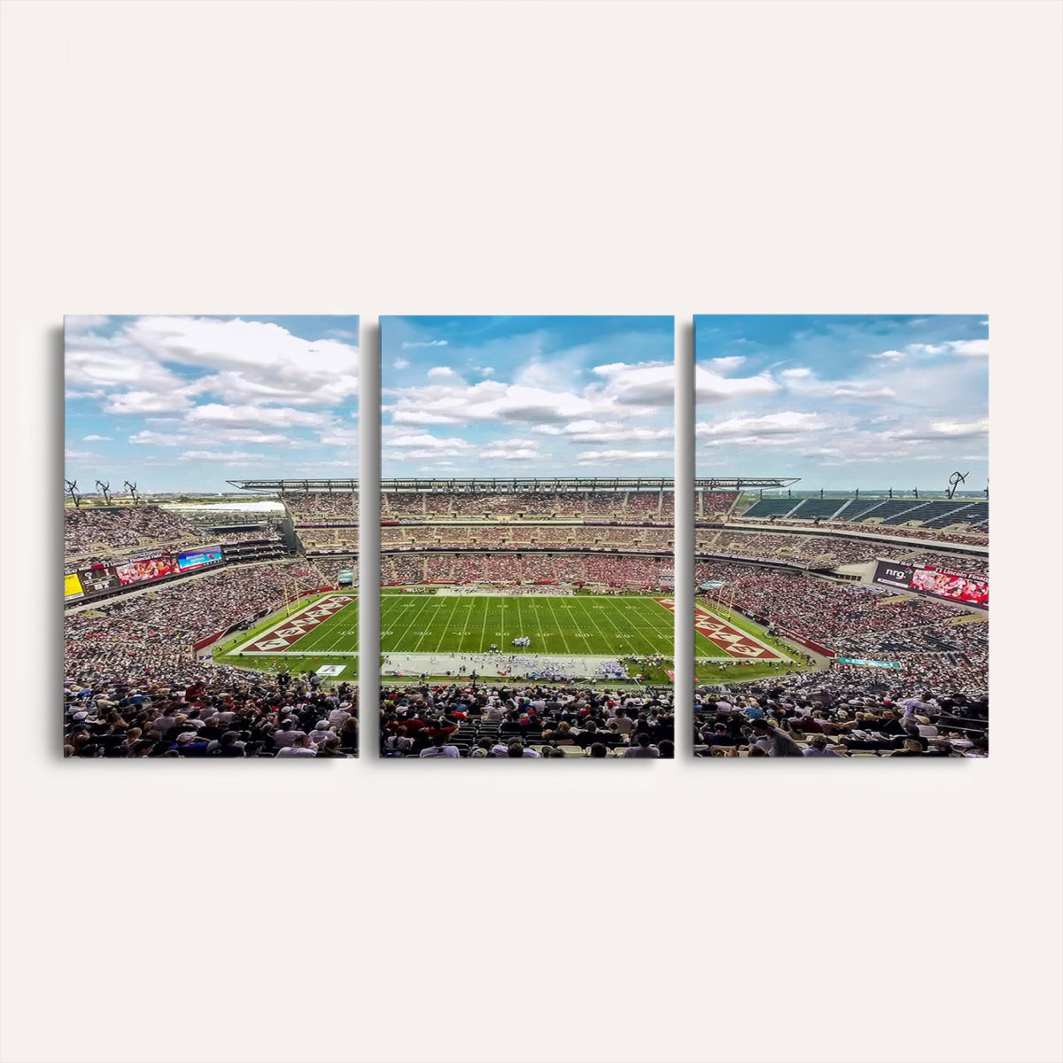 29243-PAN-FL-20X10 - The Temple University Owls Athletics Team Print - Philadelphia Lincoln Financial Field Stadium Wall
