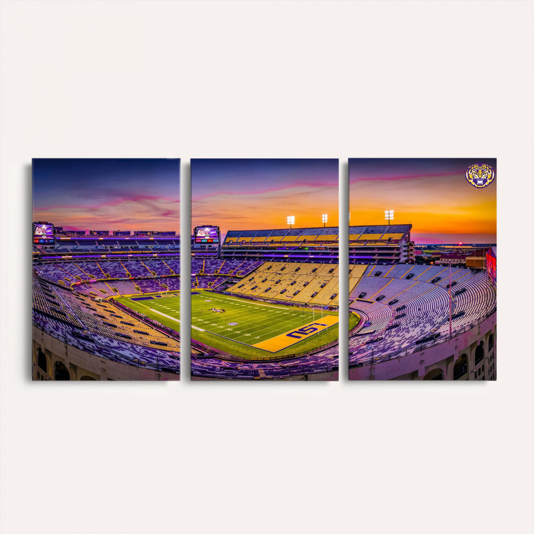 The Louisiana State University Tigers Football Team Print, Framed and Ready to Hang