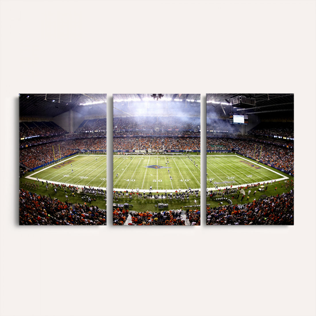 The University of Texas at San Antonio Roadrunners Football Team Print, Framed and Ready to Hang
