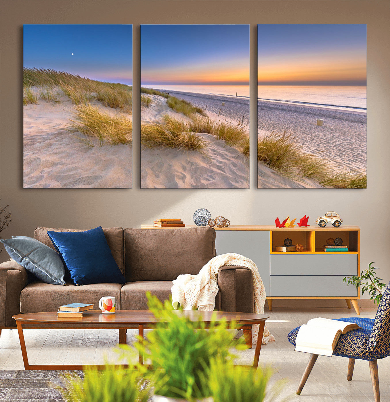 -Sunrise On The Beach Wall Art Canvas Print