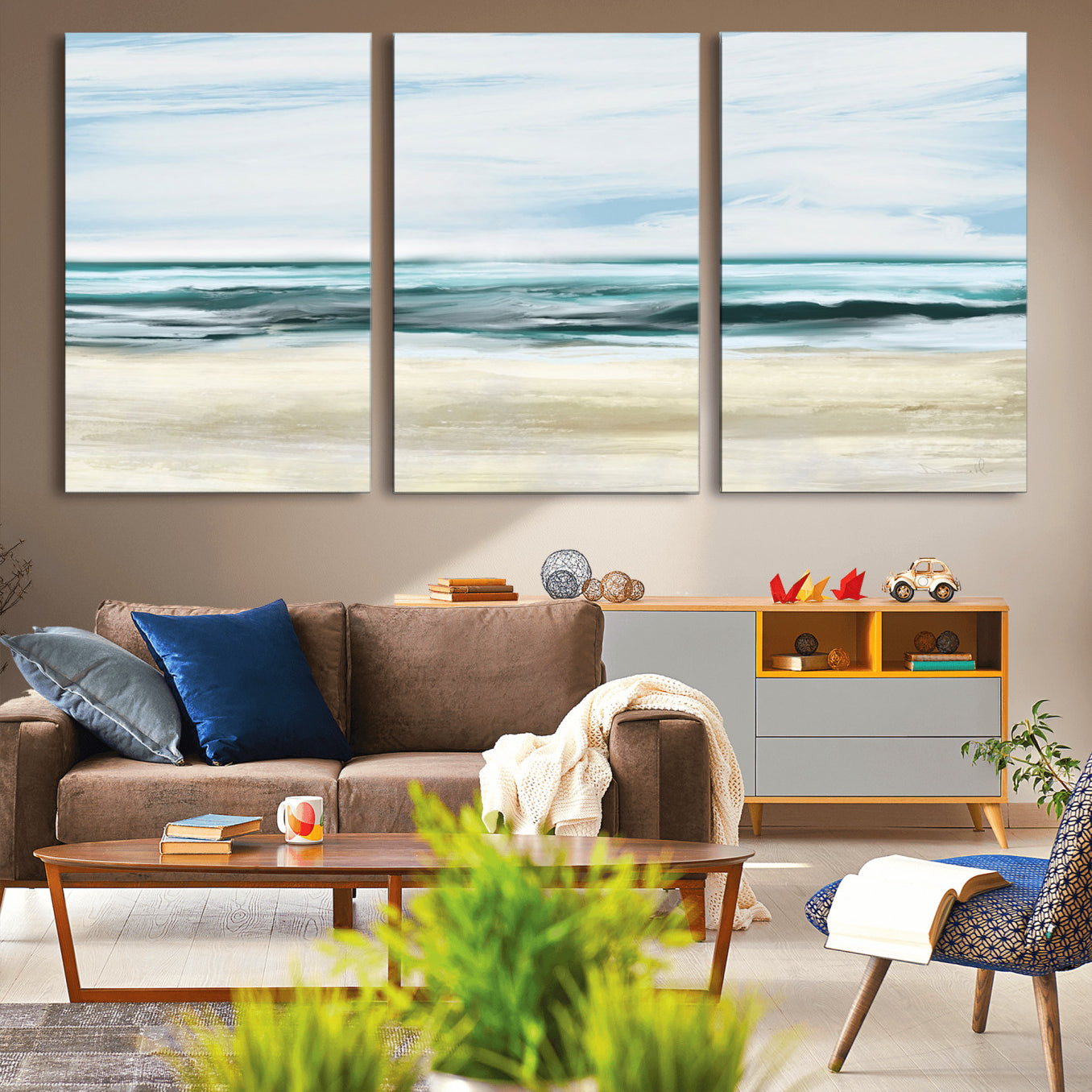 96301-MGV-CV-36X24-Ocean Abstract Wall Art Canvas Print