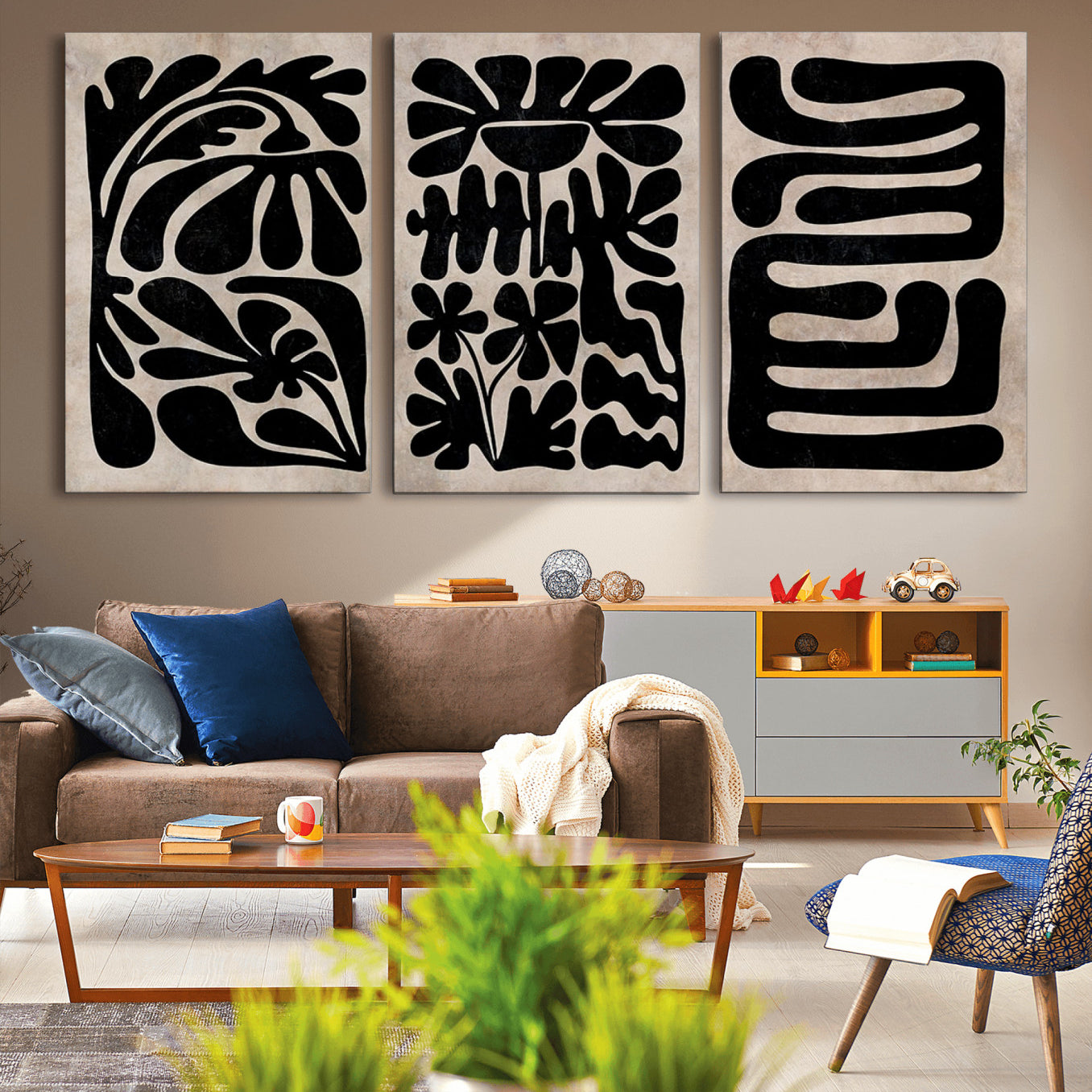 37454-MGV-CV-36X24-Canvas Print Wall Art Abstract Art Boho, Framed Boho Art Canvas Print