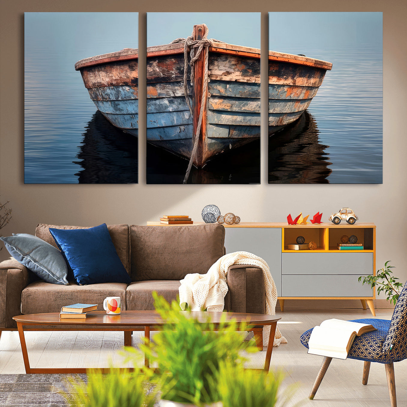 -Stunning Vintage Boat Canvas Print | Nautical Wall