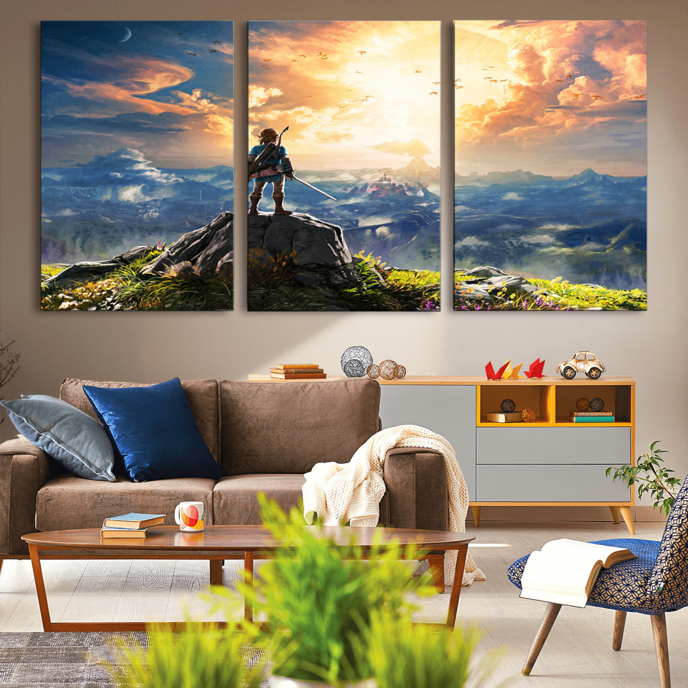 -Legend of Zelda Breath of the Wild Game Wall Art Canvas, Legend of Zelda Canvas Print