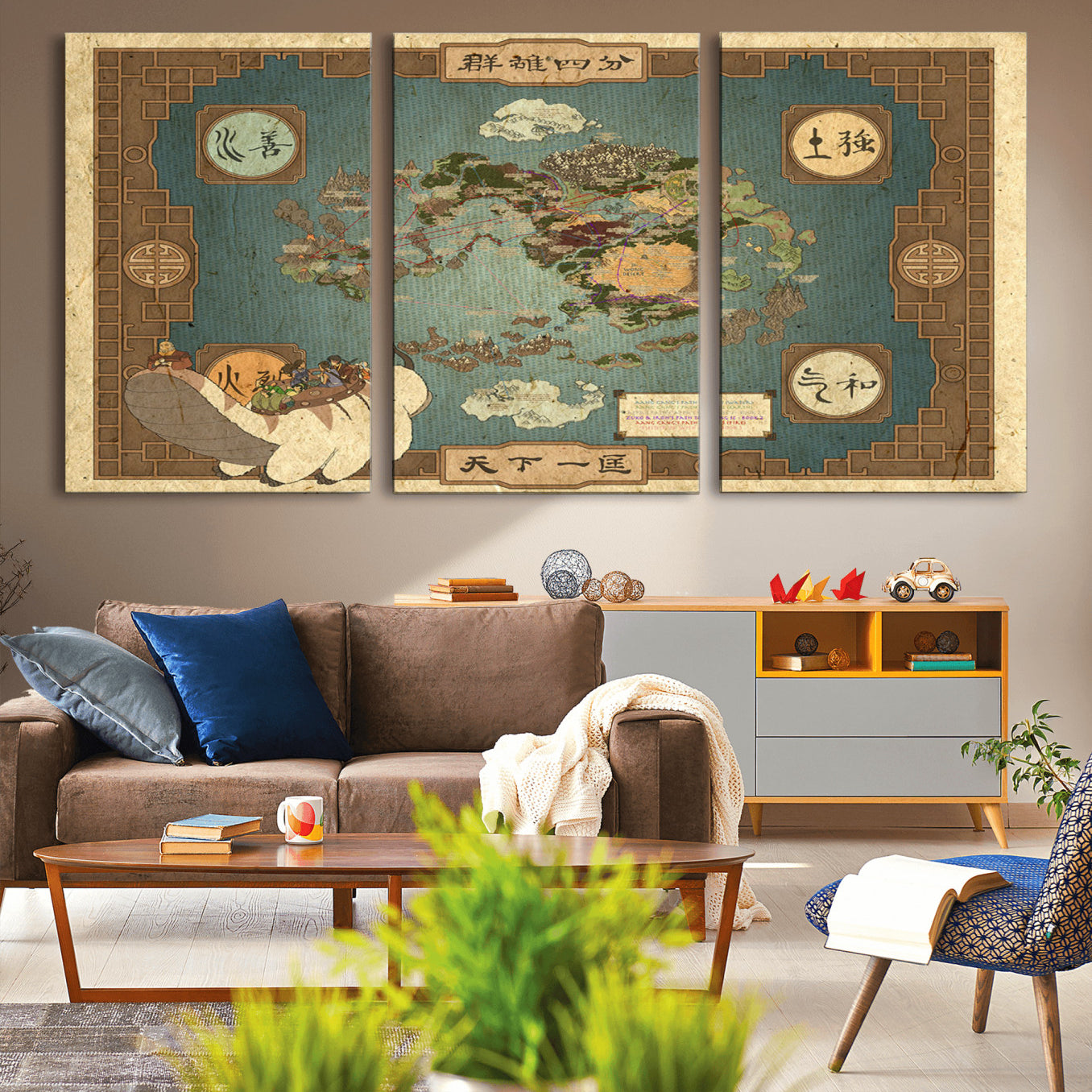 -Push Pin World Map Canvas Print – Framed Wall Art for Couples to Track Their Travels – Anniversary