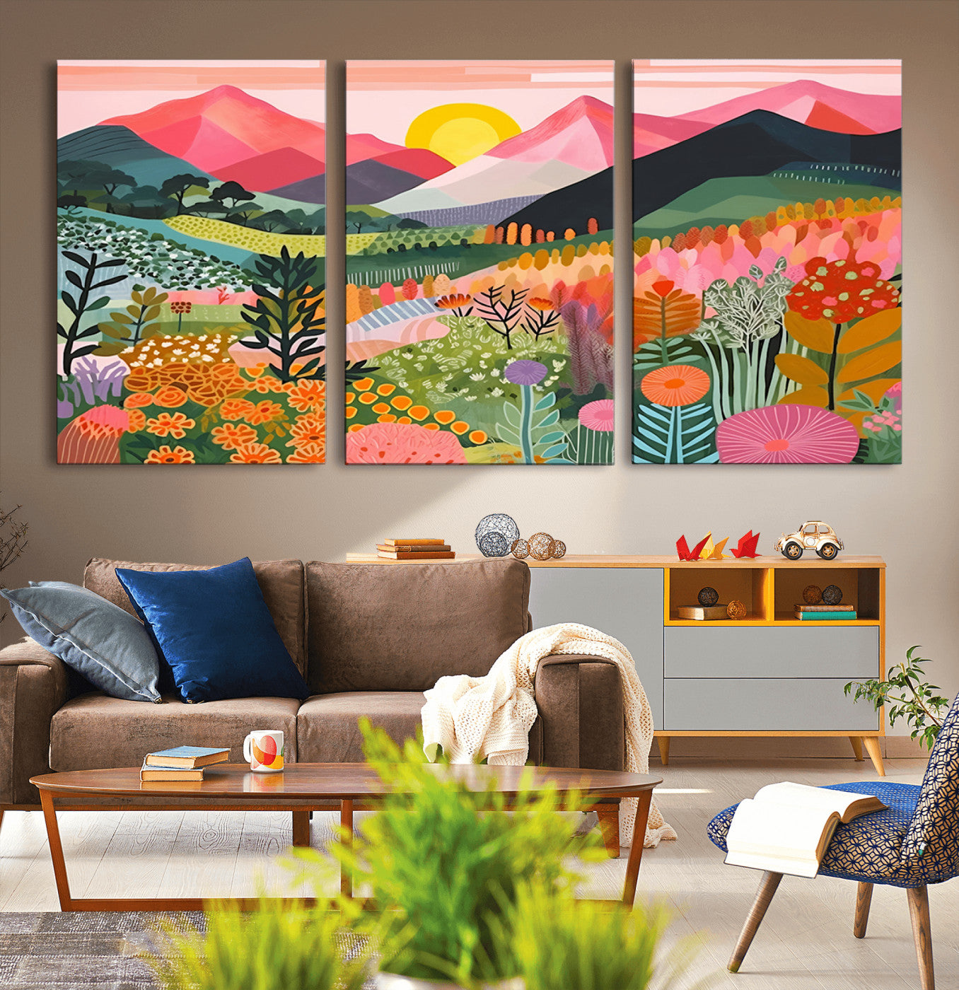 36236-MGV-CV-36X24-Yayoi Kusama 1986 Wall Art Print – Yayoi Kusama Wabi Sabi Japanese Wall Art Print - Vibrant Abstract