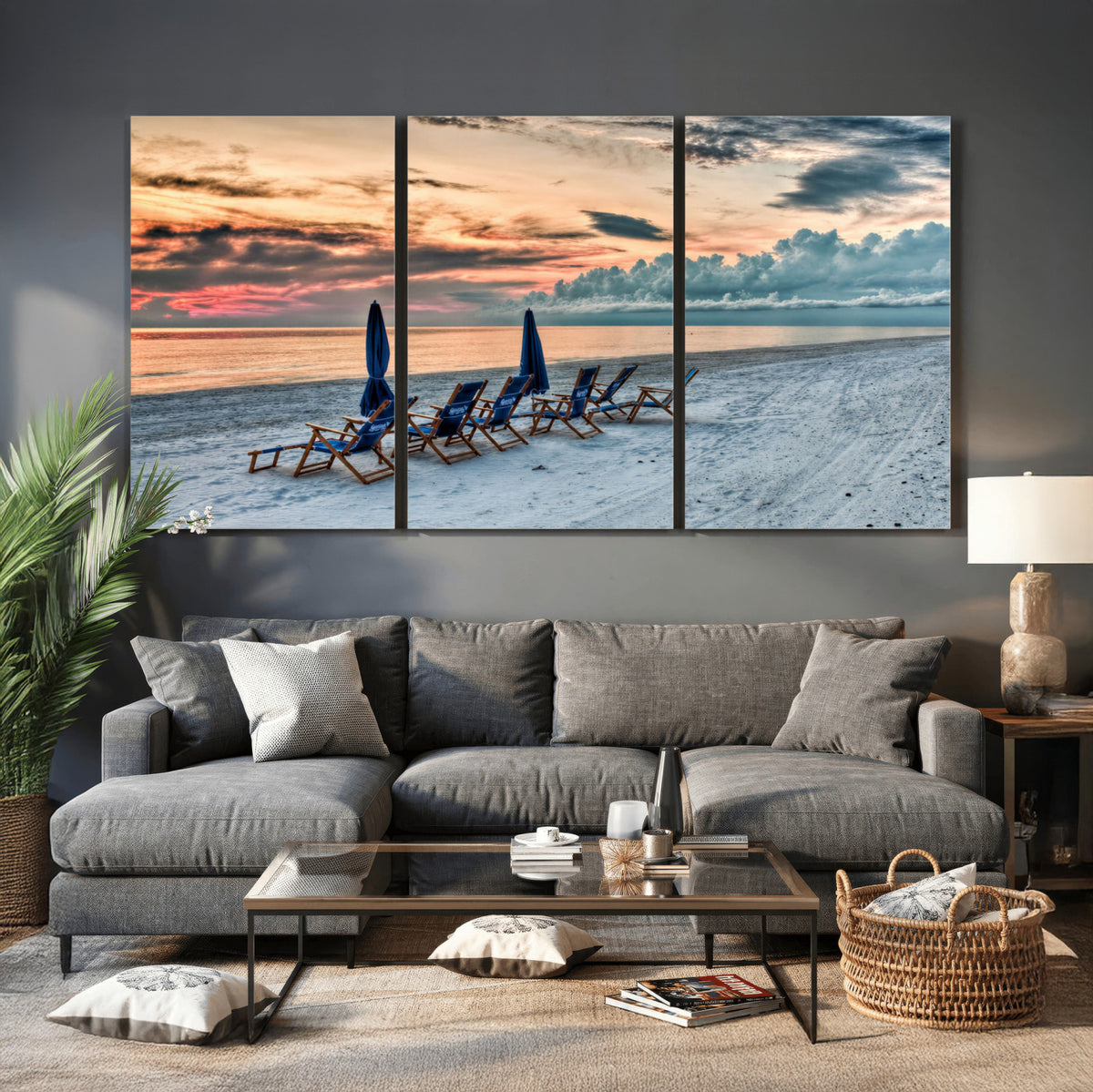 17237006-MGV-CV-36X24 - Serene Gulf Solitude Wall Art Canvas Print