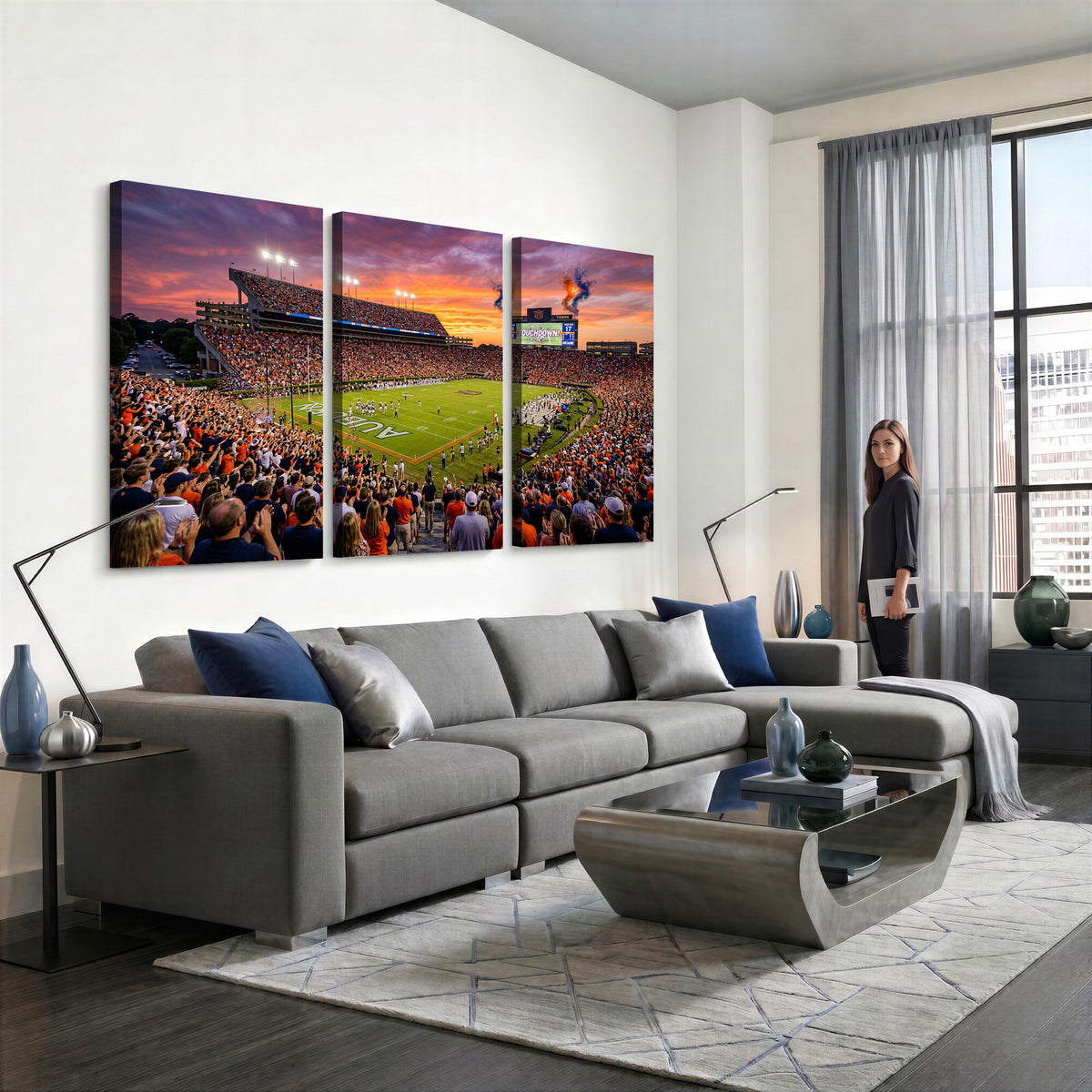 77756715-MGV-CV-36X24 - Stadium Wall Art Canvas Print