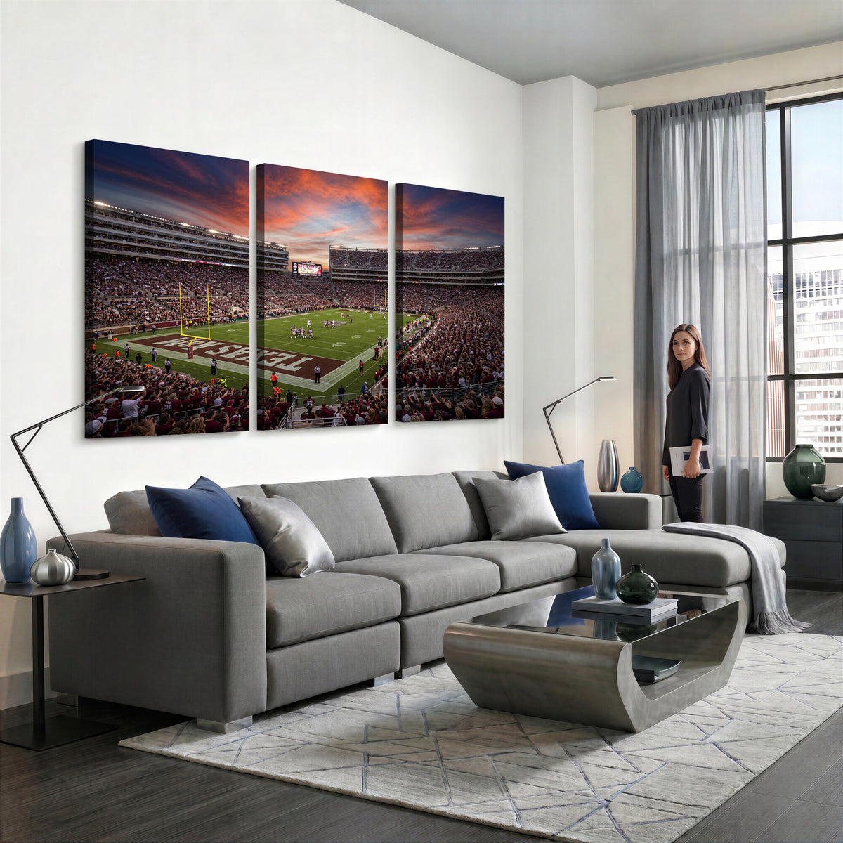 44328991-MGV-CV-36X24 - Stadium Wall Art Canvas Print