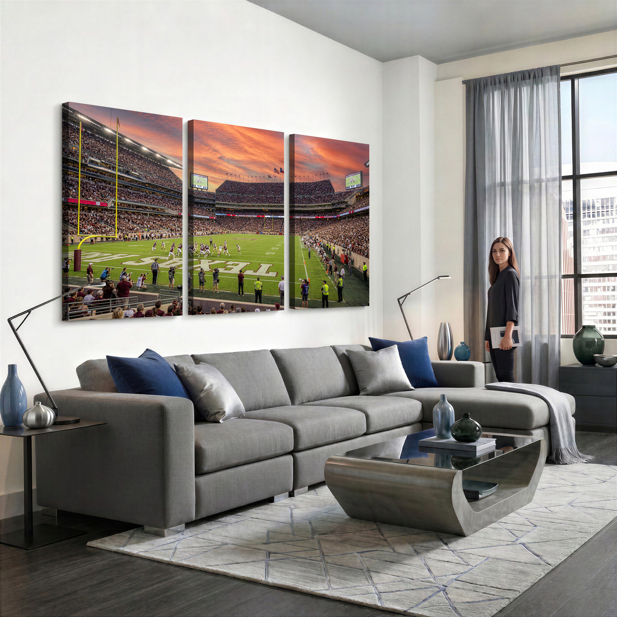 80055809-MGV-CV-36X24 - Stadium Wall Art Canvas Print