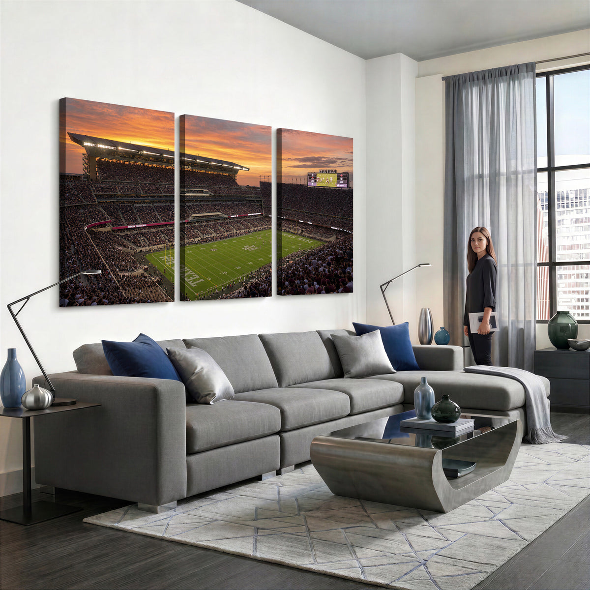 77401853-MGV-CV-36X24 - Stadium Wall Art Canvas Print