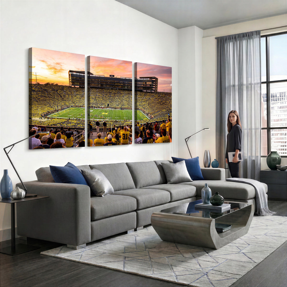 27265223-MGV-CV-36X24 - Stadium Wall Art Canvas Print