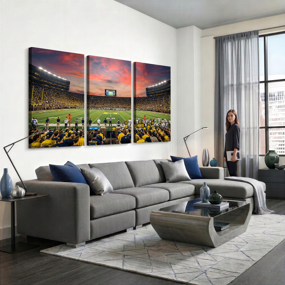 47185949-MGV-CV-36X24 - Stadium Wall Art Canvas Print