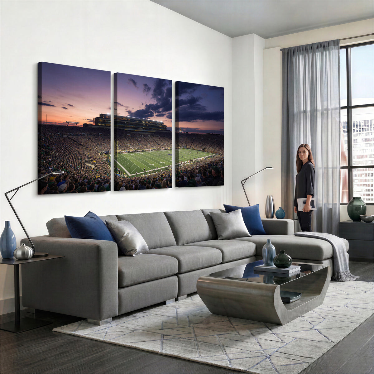 48837941-MGV-CV-36X24 - Stadium Wall Art Canvas Print