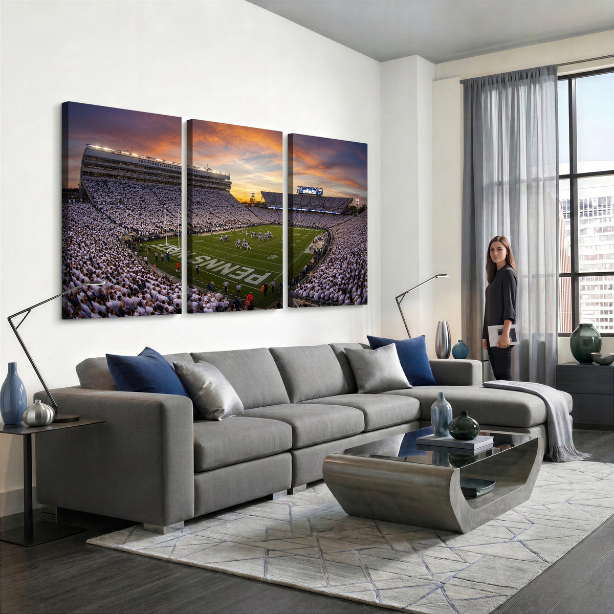 37485833-MGV-CV-36X24 - Stadium Wall Art Canvas Print