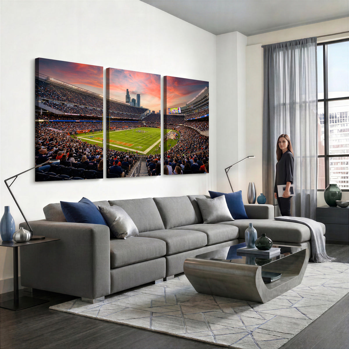 38873544-MGV-CV-36X24 - Stadium Wall Art Canvas Print